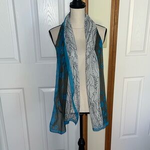Women’s Sheer Floral Scarf